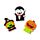 Eraser 3 Piece Set - Witch, Vampire & Pumpkin
