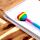 Pencil & Eraser Topper - Rainbow Heart