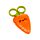 Kids Scissors in Holder - Foodiemals Cecil the Carrot
