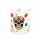 Glass Tumbler Set of 2 250ml - Day of the Dead