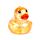Stretchy Squeezy Fidget Toy - Glitter Duck