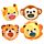 Queasy Squeezies Fidget Toy - Adoramals Zoo Lion, Giraffe, Monkey, Tiger