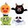 Queasy Squeezies Fidget Toy - Spooky Monster, Ghost, Bat, Pumpkin
