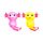 Stretchy Squeezy Fidget Toy - Glitter Axolotl
