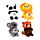 Queasy Squeezies Large Fidget Toy - Adoramals Zoo Mix 1