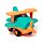Kids Bioplastic Push Along Toy - Aeroplane