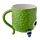 Novelty Upside Down Ceramic Mug - Green Monstarz Monster