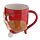 Novelty Upside Down Ceramic Mug - Christmas Santa