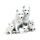 Wolf Ornament - Family with Puppies