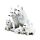Wolf Ornament - Family with Puppies