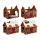 Cardboard Cat Den Playhouse - Christmas Gingerbread House