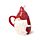 Peeping Lid Ceramic Lidded Character Mug - Christmas Gonk