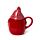 Peeping Lid Ceramic Lidded Character Mug - Christmas Gonk