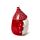 Peeping Lid Ceramic Lidded Character Mug - Christmas Gonk
