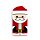 Flip Open Shaped Memo Pad - Christmas Festive Friends Santa 