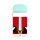 Flip Open Shaped Memo Pad - Christmas Festive Friends Santa 