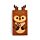 Flip Open Shaped Memo Pad - Christmas Festive Friends Rudolf 