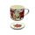 Porcelain Mug & Coaster Lid Set - Christmas Botanicals