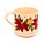 Porcelain Mug & Coaster Lid Set - Christmas Botanicals