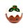 Ceramic Salt & Pepper Set - Foodiemals Christmas Pudding
