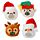 Queasy Squeezies Fidget Toy - Christmas Festive Friends