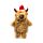 Hot Water Bottle with Plush Cover 1L - Christmas Highland Coo