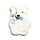 Hot Water Bottle with Plush Cover 650ml - Polar Bear